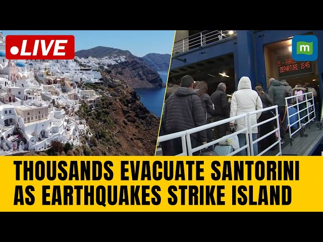 Thousands leave as fresh tremors shake Santorini, Greece's Instagram island | N18G