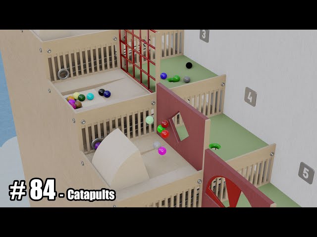 Catapults - 3D Marble Race