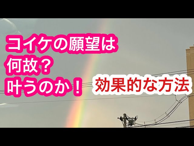 【小池の願望は何故かなう？これは効果的！】小池浩チャンネル