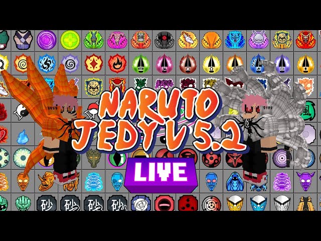 🔥 ZERANDO NARUTO JEDY NO MINECRAFT PE 1.21.50!! 😱💥 TODOS OS MODOS E PODERES!! 👊🍥