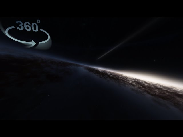 2 Minute Space Voyage to the Edge of Space and Back to Earth - 360° VR Simulation [4K]