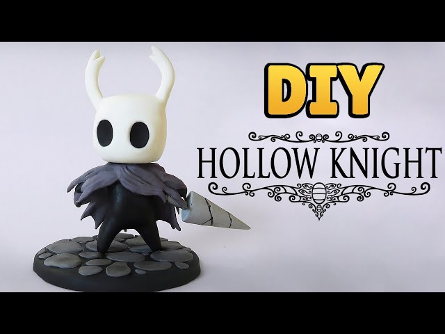 DIY: How to Make Hollow Knight Character - Cold Porcelain, Plastilina or Polymer Clay