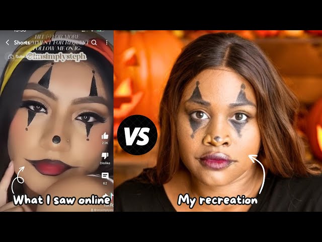 Epic Fail Recreating Halloween Makeup Looks I saw Online