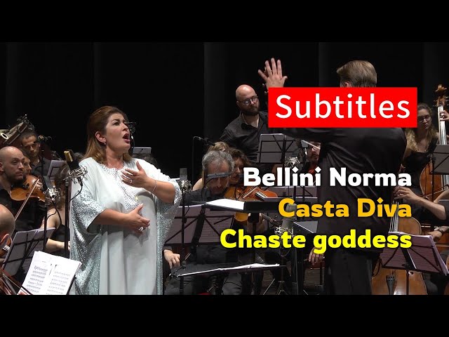 Bellini - Aria "Casta Diva (Pure goddess)" from Opera "Norma"｜English Subtitles, Free Sheet Music