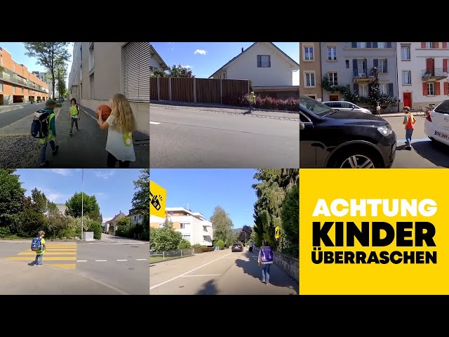 Kinder überraschen auch auf der Strasse. 5 wichtige Gefahren.