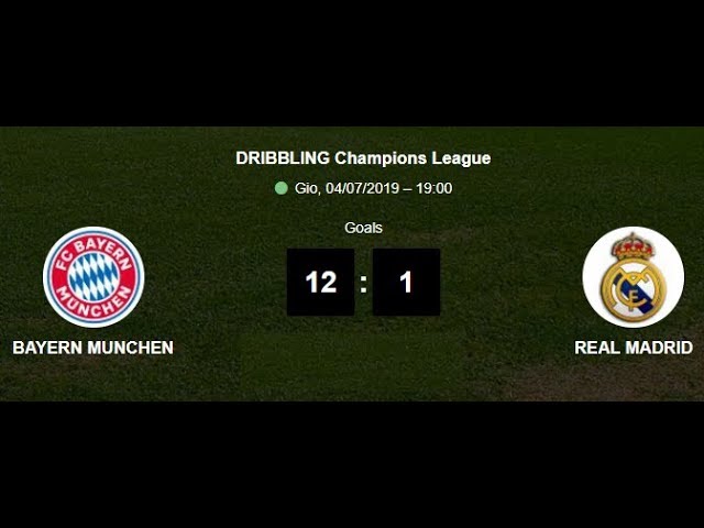 BAYERN MUNCHEN  - REAL MADRID Semifinale Dribbling Champions League 2019 Under 16