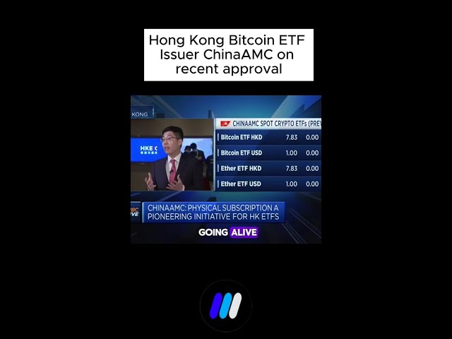 Hong Kong Bitcoin ETF Issuer ChinaAMC on recent approval