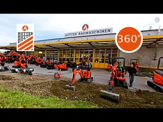 HUTTER Baumaschinen 360° Video - Dredging for young and old - Diggerland Switzerland