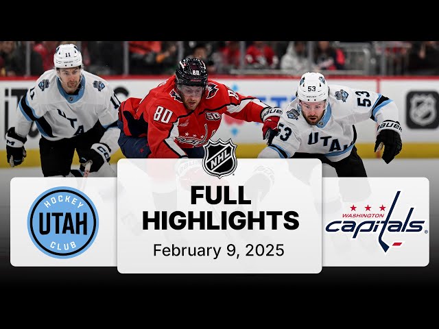 NHL Highlights | Utah Hockey Club vs. Capitals - February 9, 2025