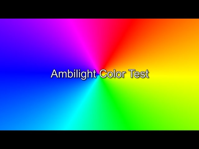 Ambilight Color Test