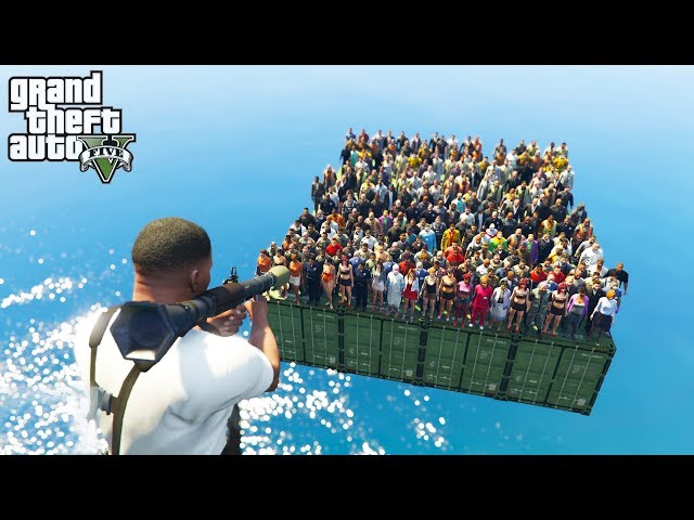 MOŽEMO LI SA 1 RAKETOM .... 1000+ LJUDI??? GTA 5