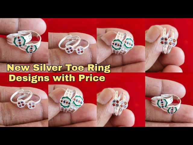 Daily Use Silver Toe Ring Designs/New Silver Toe Ring Designs with Price