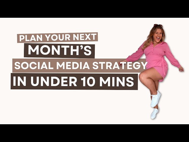 How to create your next month's social media in 10 mins if you're a busy business owner