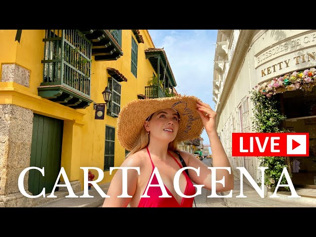 The Walled City of Cartagena, Colombia LIVESTREAM TOUR 🇨🇴