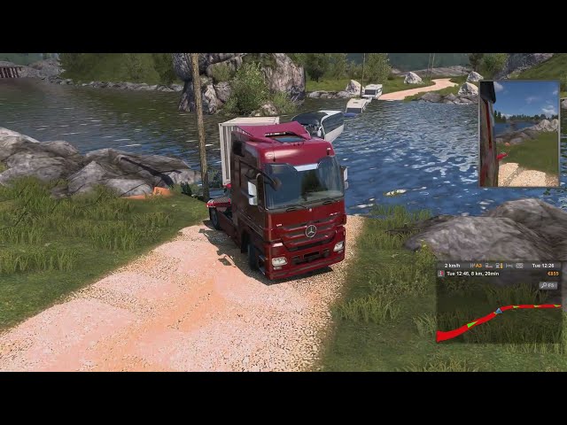 Mercedes V8 Actros -World dangerous roads- Euro Truck Simulator 2 | Logitech G29 4K