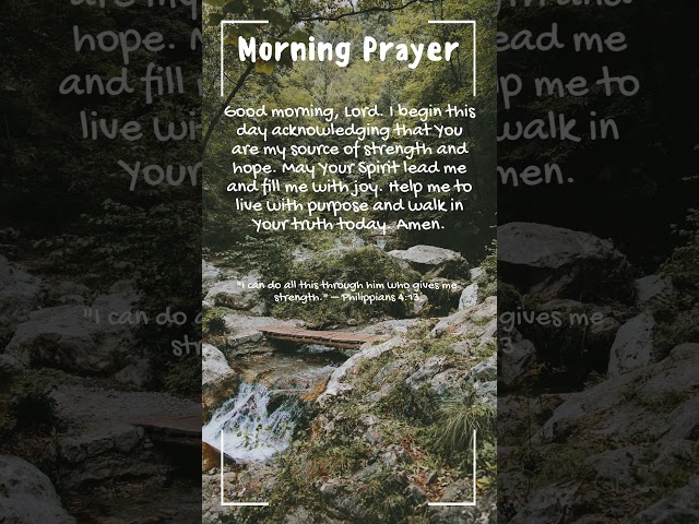 Powerful Morning Prayer #shorts #prayer #bibleverse