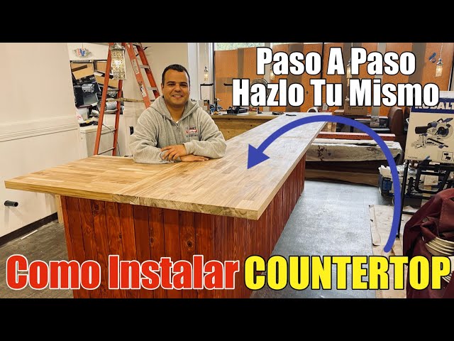 Como Instalar Un Countertop De Madera Butcher Block Fácil Tu Mismo Pasó A Paso Con Frank El Handyman