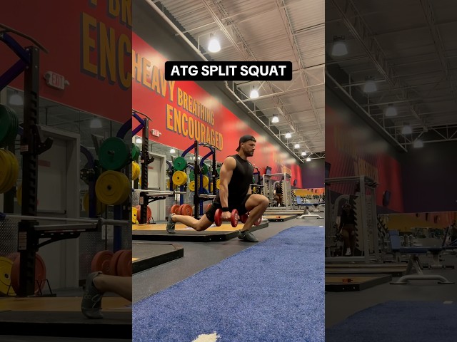 🚨 ATG Split Squat: The Ultimate Knee Saver 🏋️‍♂️✨ #fitnesstips #motivation