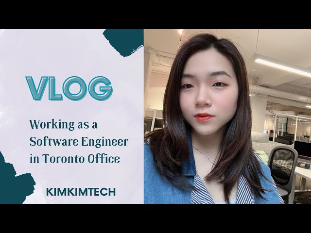 Vlog working in the Office as a Software engineer in Toronto |  Tech |  Canada | Developer |