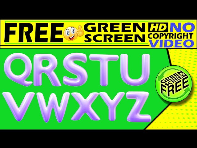 alphabet a to z #3 | a b c d | A to Z | alphabet | A B C D | Green screen a to z | ABCD Green Screen