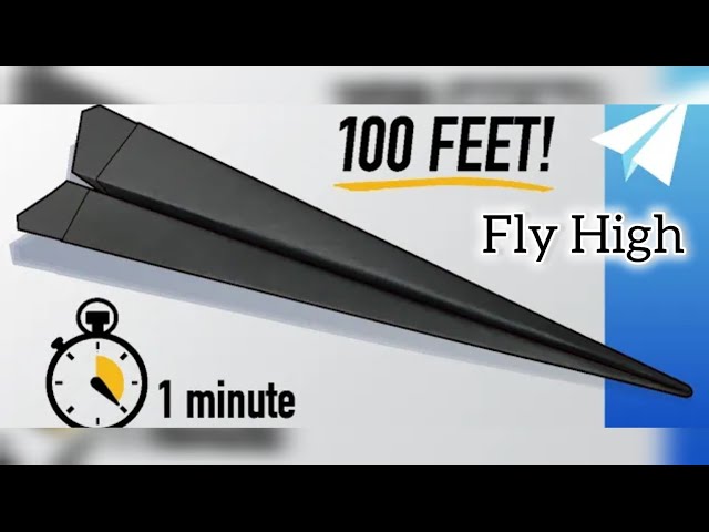 How To Fold A Paper Airplane That Flies Far | WORLD RECORD Paper Airplane | BEST Origami Plane