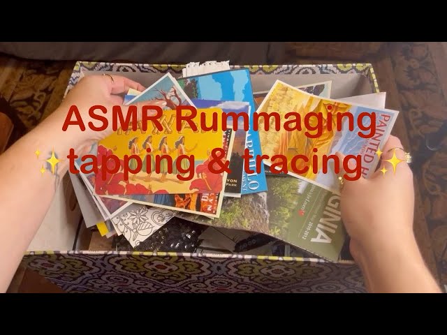 ASMR | Rummaging Part 1 (soft spoken with tapping and tracing)