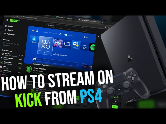 How to stream on Kick from PS4 (free)