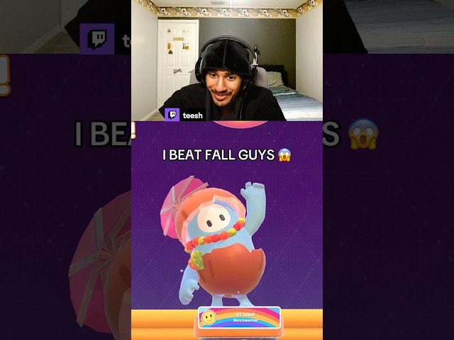 i beat all those 10 year olds ‼️ (twitch.tv/teesh) #gaming #twitch #youtube #fallguys #fyp #teesh