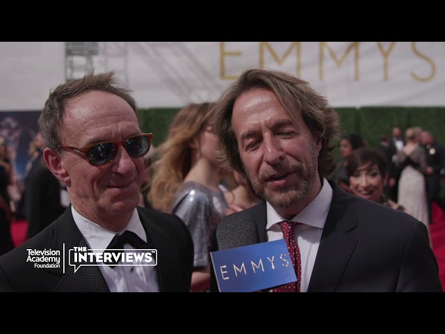 Nominees Jeff Danna and Mychael Danna ("Alias Grace") on the 2018 Creative Arts Emmys Red Carpet