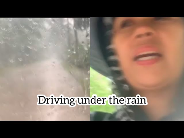 Driving under the rain