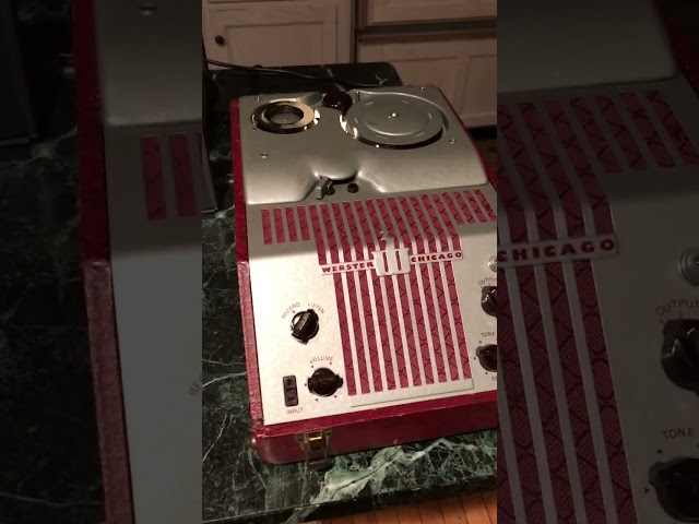 Webster Chicago Model 80-1 Wire Recorder Demo