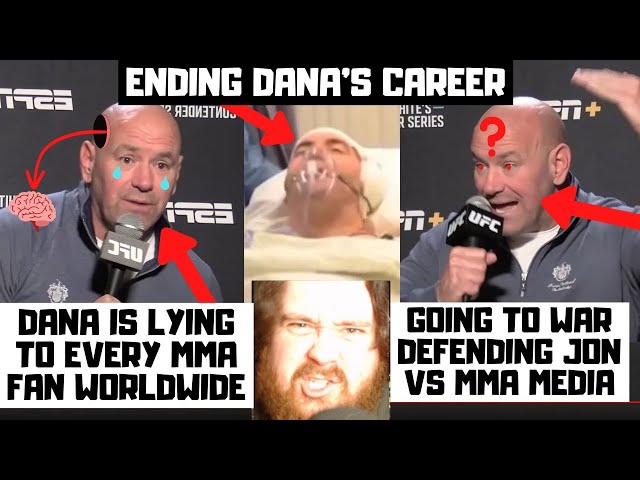 ENDING Dana White's Career! EXPOSED & COOKED For Glazing Jon Jones VS The Media