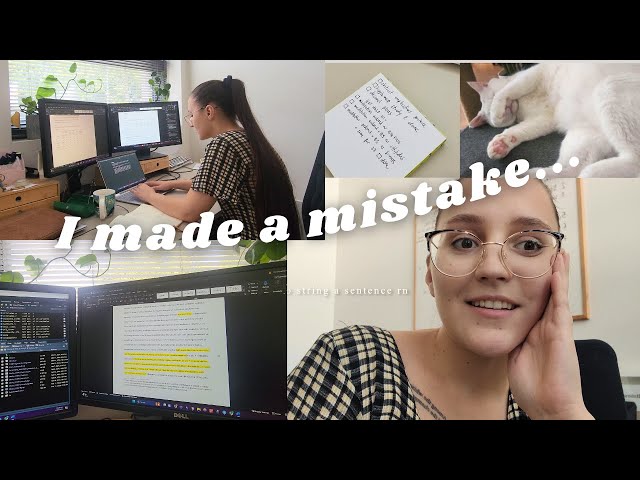 I found a mistake in my data | dealing with impostor syndrome - PhD Vlog #7