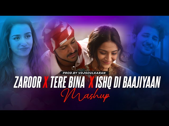 Zaroor X Tere Bina X Ishq Di Baajiyaan | Vdj Soul Karan | #ShraddhaKapoor | #DarshanRaval