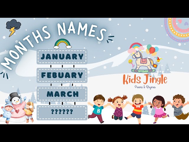 Months Of The Year Song | January, February, March.. | PreSchool Nursery Rhymes & Kids Songs #rhymes