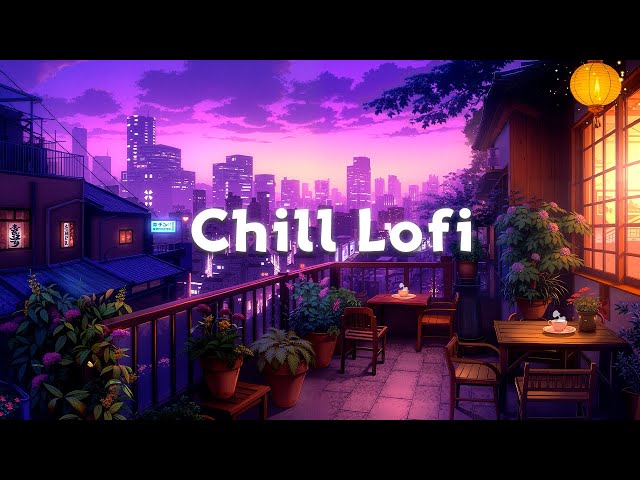 Relaxing Chill Beats ~ Lofi cafe for Sleep, Study  Focus 🌃 Deep Night Vibes