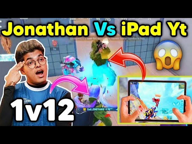 Jonathan vs Fitsingh Gaming ipad player fight in pochinki 🔥 Johny 1v12 🇮🇳