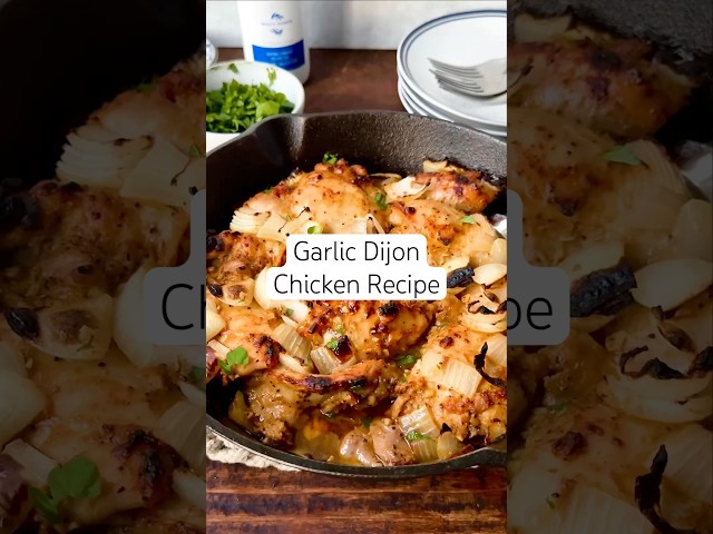 Stupid Easy Garlic Dijon Chicken Recipe | Make this EASY chicken recipe! #shorts