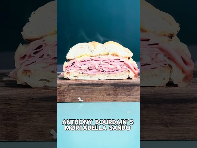 Anthony Bourdain’s Mortadella Sandwich 🥪 #anthonybourdain #mortadella #sandwich #cooking  #food