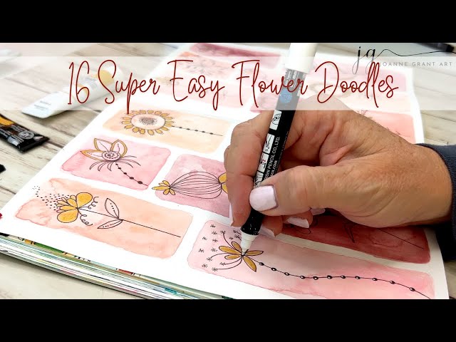 16 Super Easy Flower Doodles Anyone Can Do!