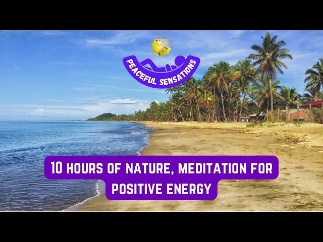 peaceful meditation, 10 hours of nature, Drone footage 4k, calm relaxing music for mind relaxation