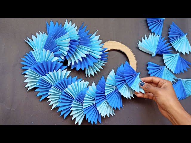 Beautiful paper wall hanging/ DIY paper heart wall hanging/ paper craft for home decoration