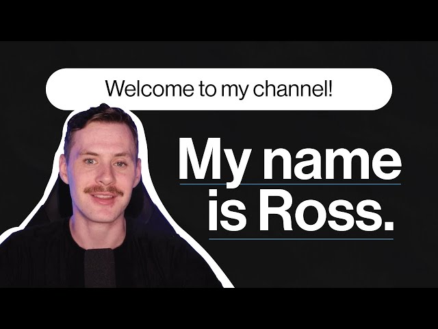 My Name is Ross Minor and I am Blind \ Channel Trailer 2023