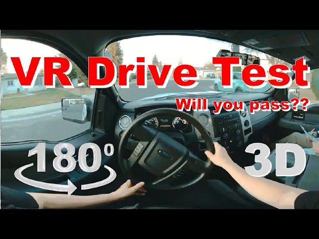 VR 180 3D Driving Test Relaunch - Will you pass??