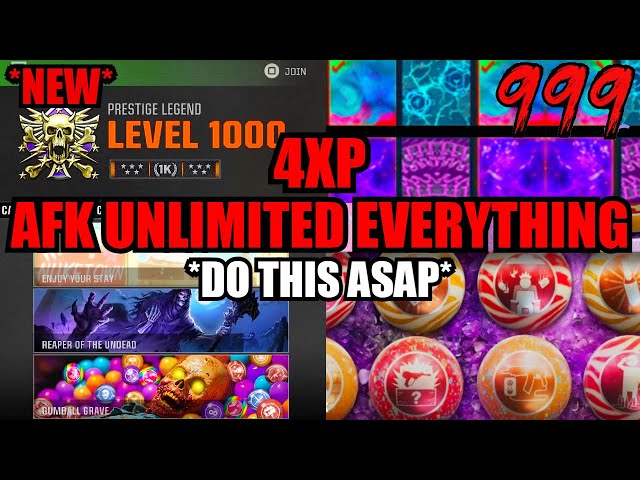 *USE ASAP* 4XP AFK UNLIMITED EVERYTHING GLITCH! XP/CAMOS/GOBBLEGUM! BO6 GLITCHES! BO6 ZOMBIES GLITCH