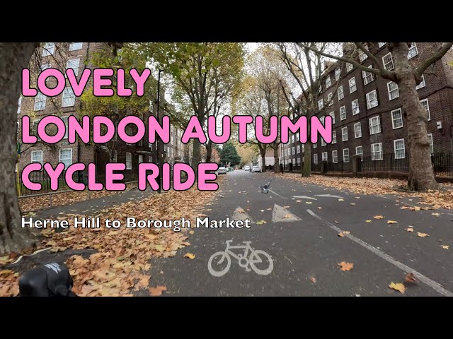 🚲 A lovely London autumn cycle ride: Herne Hill to Borough Market traffic-free