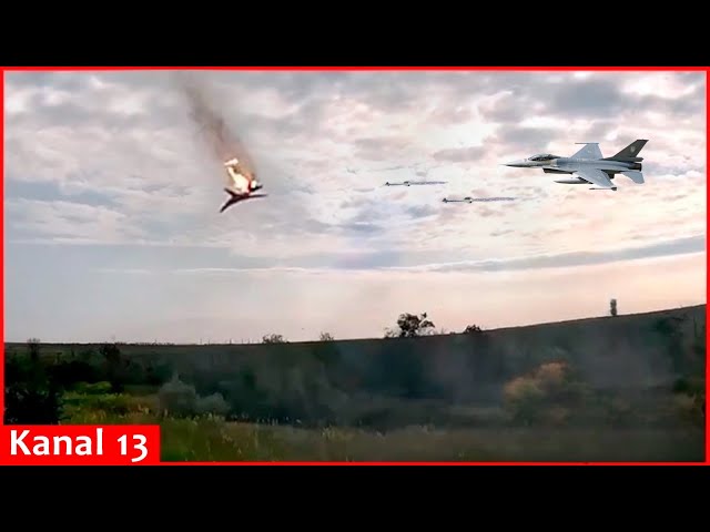 F-16 fighter wins first air-to-air fight for Ukraine, it is known the missile that hit Russian Su-34