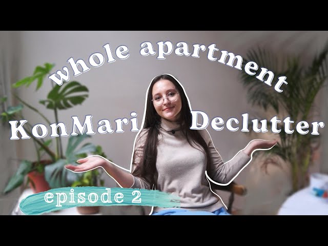 Decluttering my apartment using the KonMari method | Personal Transformation Vlog Ep 2: Environment