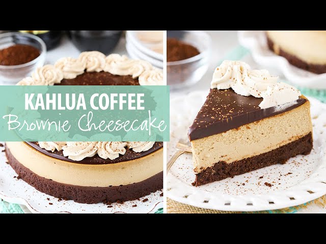 Kahlua Coffee Brownie Cheesecake