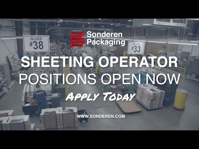 Hiring! Sheeting Operator